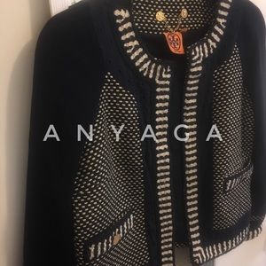 Tory Burch Blue & White Women’s Blazer